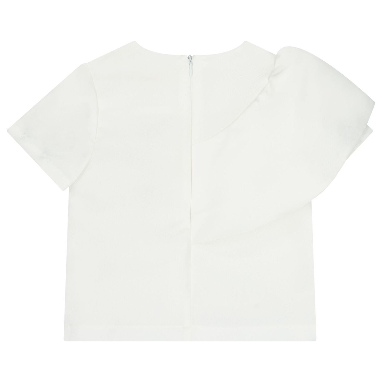 طقم تنورة بناتي باللون الابيض و الوردي مزين بالزهور, 1, hi-res