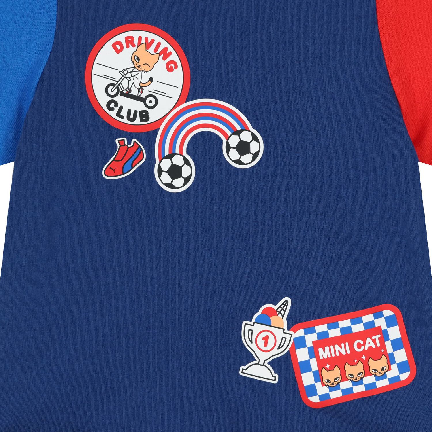 Younger Boys Blue Logo Short Set, 2, hi-res