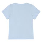Younger Boys Blue Logo T-Shirt, 3, hi-res