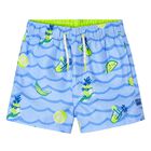 Boys Blue Lemonade Swim Shorts, 1, hi-res