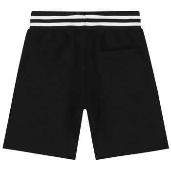 Boys Black Logo Shorts