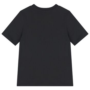 تشيرت بالشعار باللون الاسود للاولاد