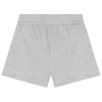 Girls Grey Floral Shorts