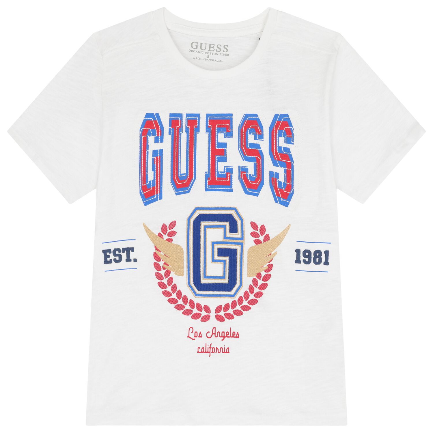 Boys White Logo T-Shirt, 1, hi-res