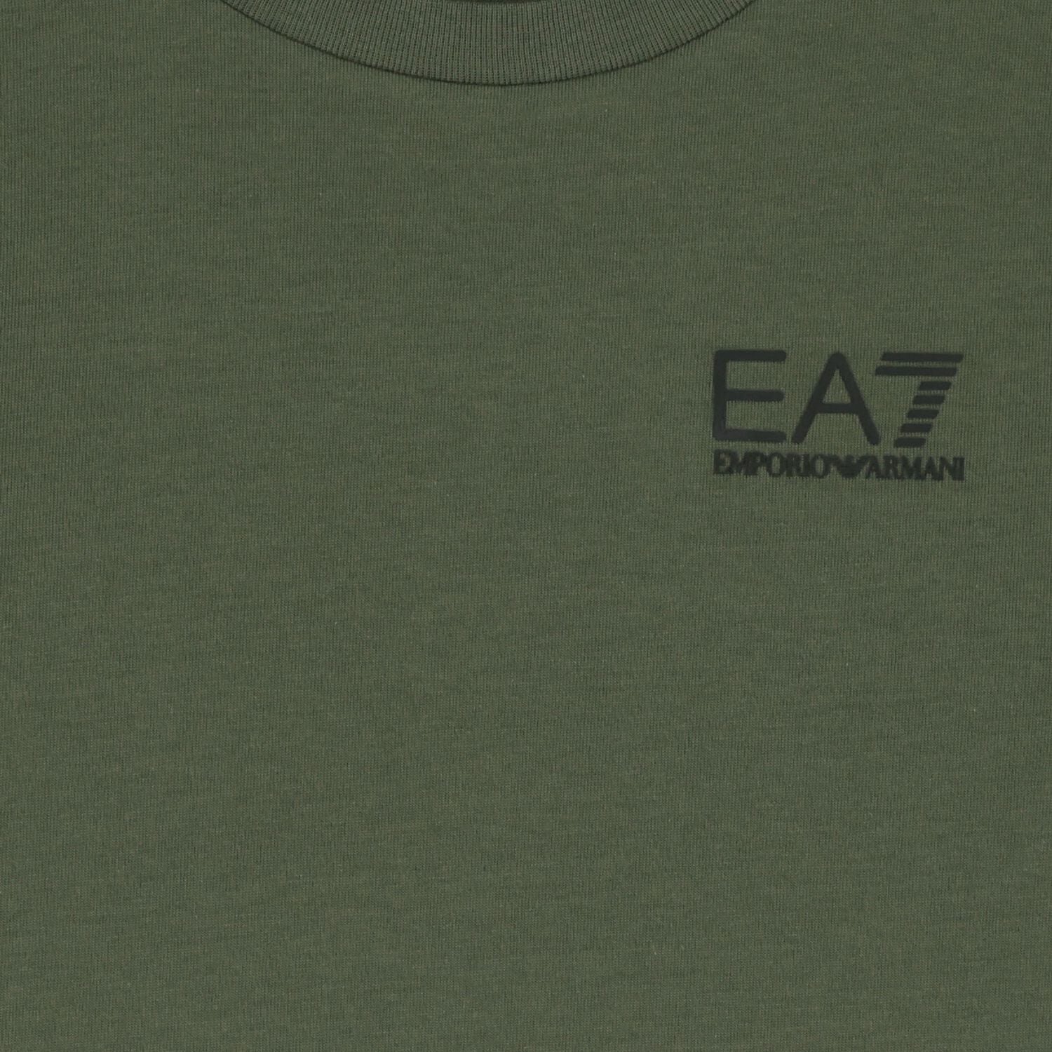 Boys Green Logo Long Sleeve Top, 4, hi-res