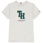 Boys Grey Logo T-Shirt, 3, hi-res