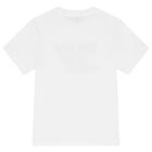 Boys White Logo T-Shirt, 1, hi-res