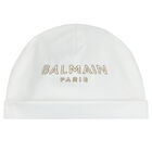 طقم أفرول بالشعار باللون الابيض, 1, hi-res