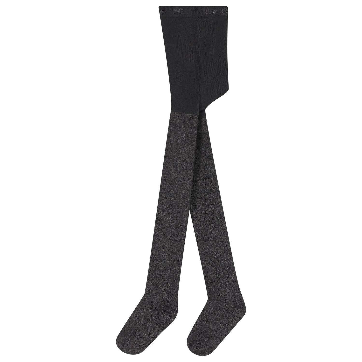 جوارب لامعة باللون الاسود للبنات, 1, hi-res