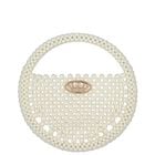 Girls Ivory Pearl Handbag, 1, hi-res