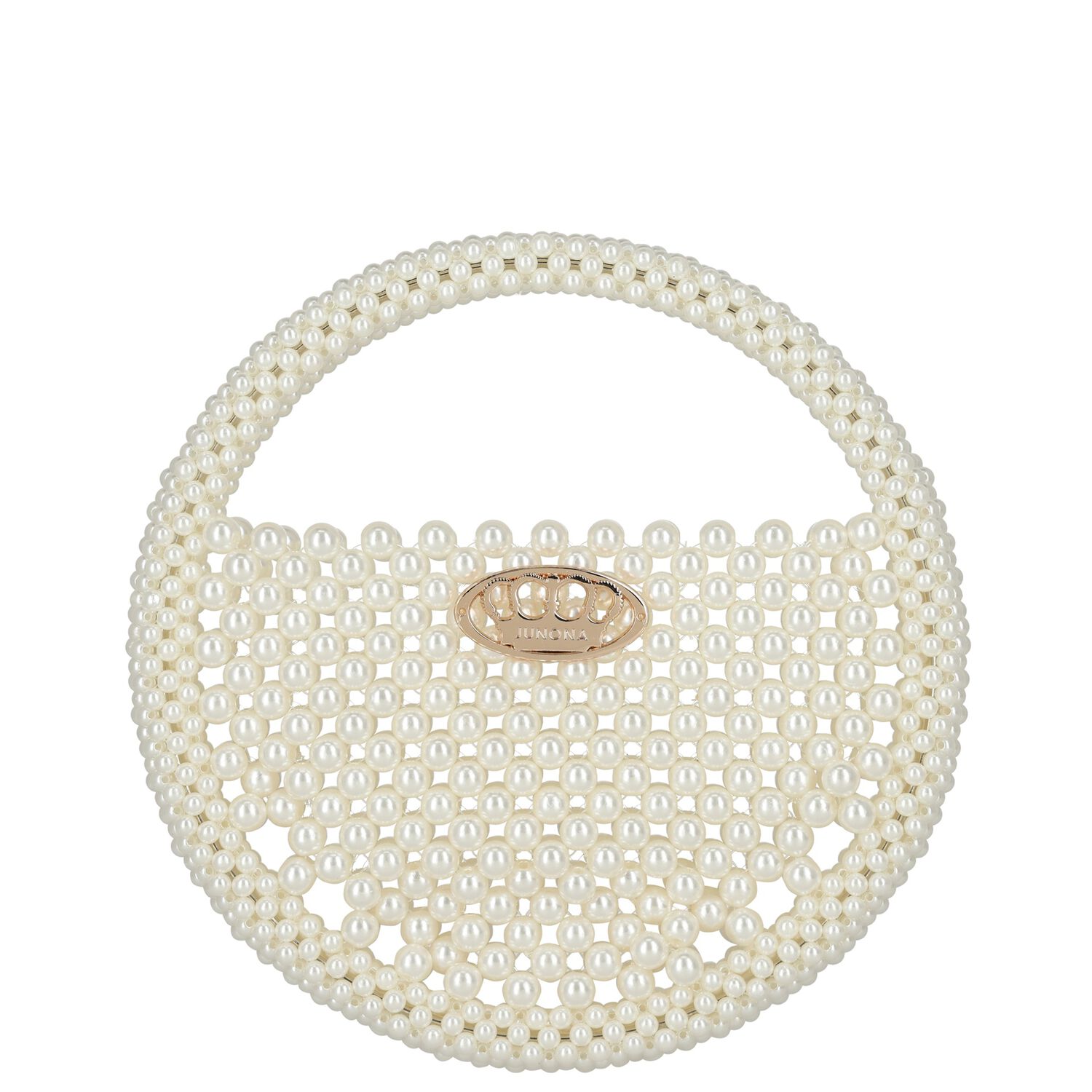 Girls Ivory Pearl Handbag, 1, hi-res