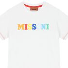 Boys White Logo T-Shirt, 1, hi-res