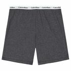 بيجاما بالشعار باللون الاسود والرمادى للاولاد , 1, hi-res