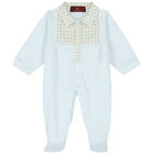 Blue & Gold Logo Babygrow, 2, hi-res