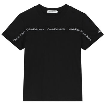 Boys Black Logo T-Shirt