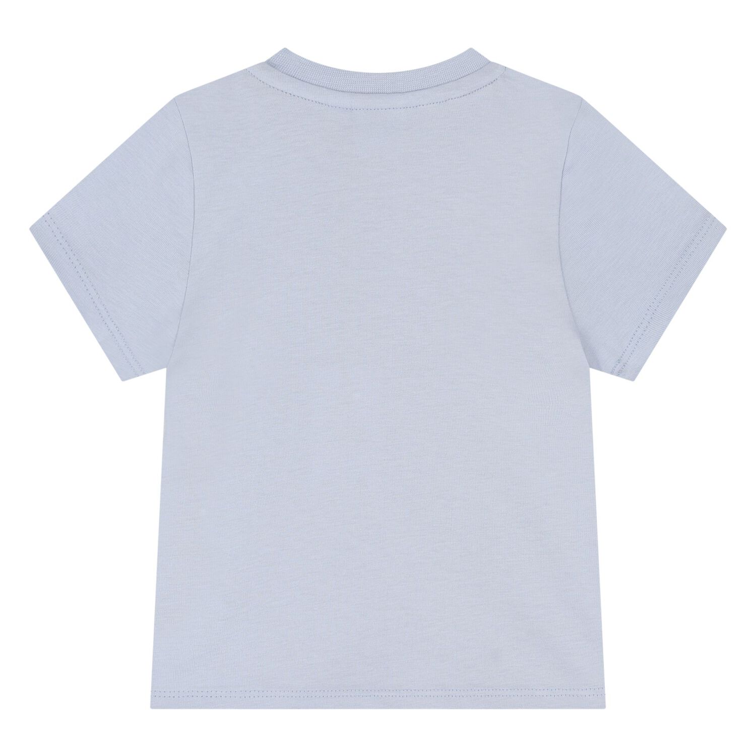 Younger Boys Mini Me Blue Logo T-Shirt, 11, hi-res