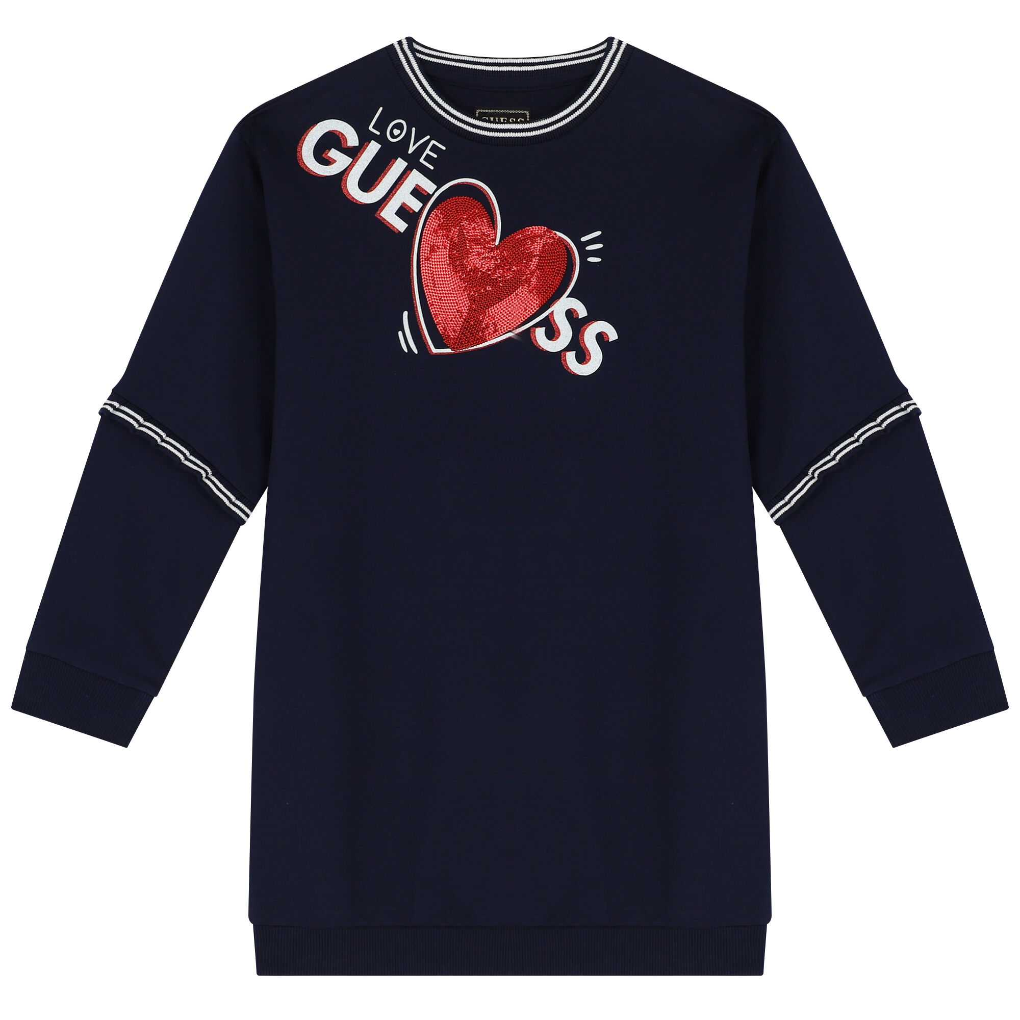 Guess navy blue dress new arrivals