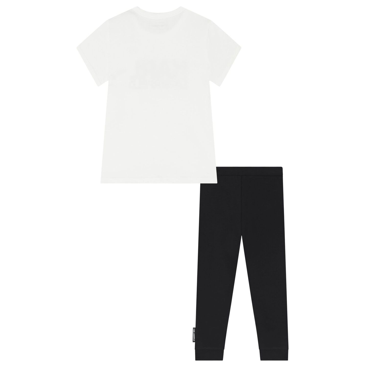 Boys White & Black Joggers Set, 1, hi-res image number null