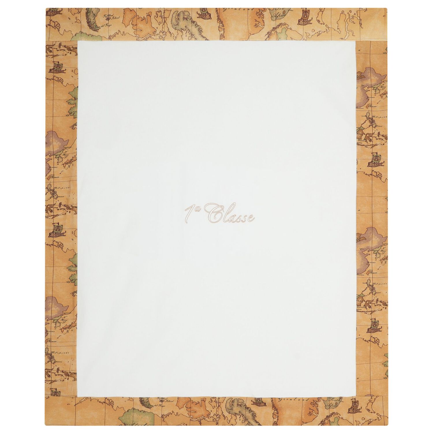 طقم هدايا ملابس اطفال بنقشة جغرافية باللونين الابيض و البيج , 1, hi-res