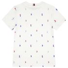 Boys White Sailboat Logo T-Shirt, 2, hi-res