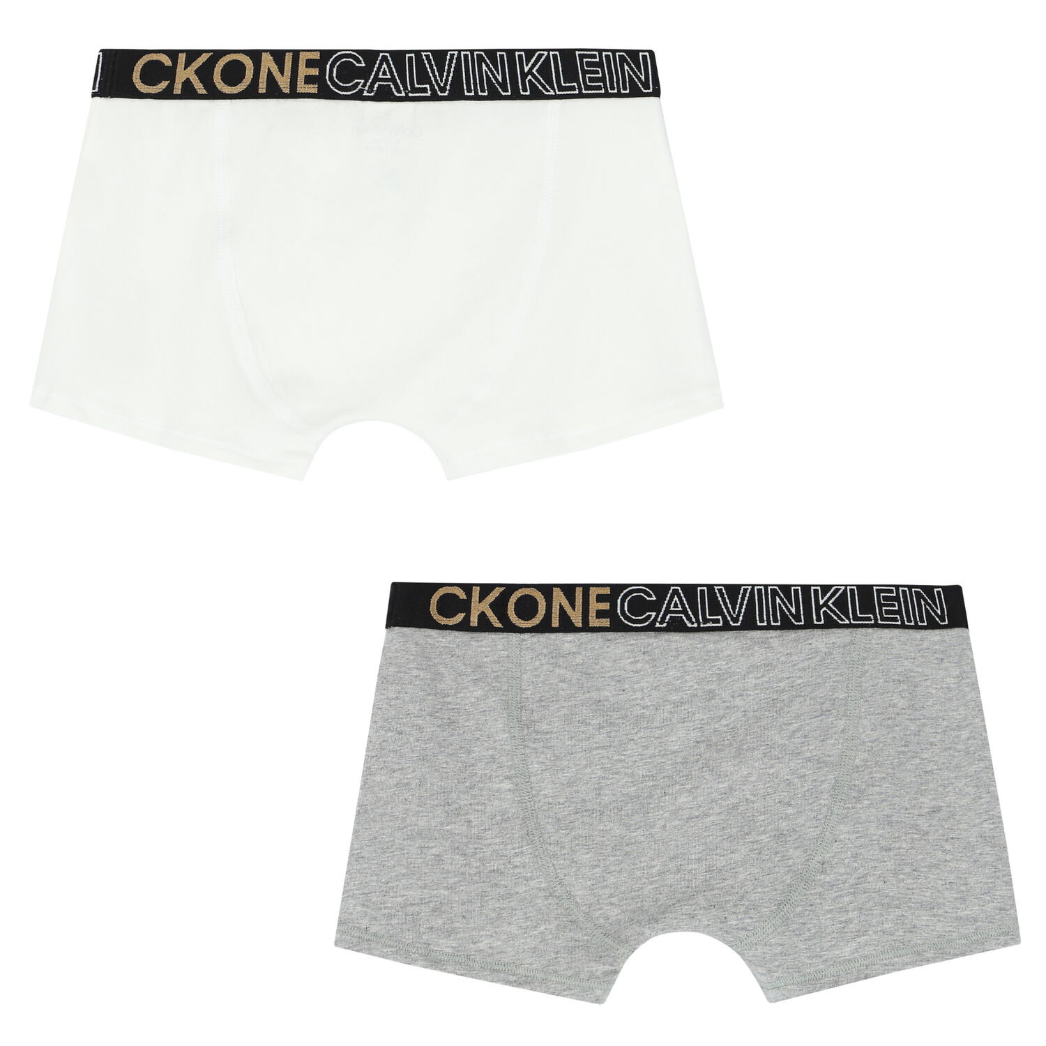 Boys Grey & White Logo Boxer Shorts ( 2-Pack ), 2, hi-res image number null