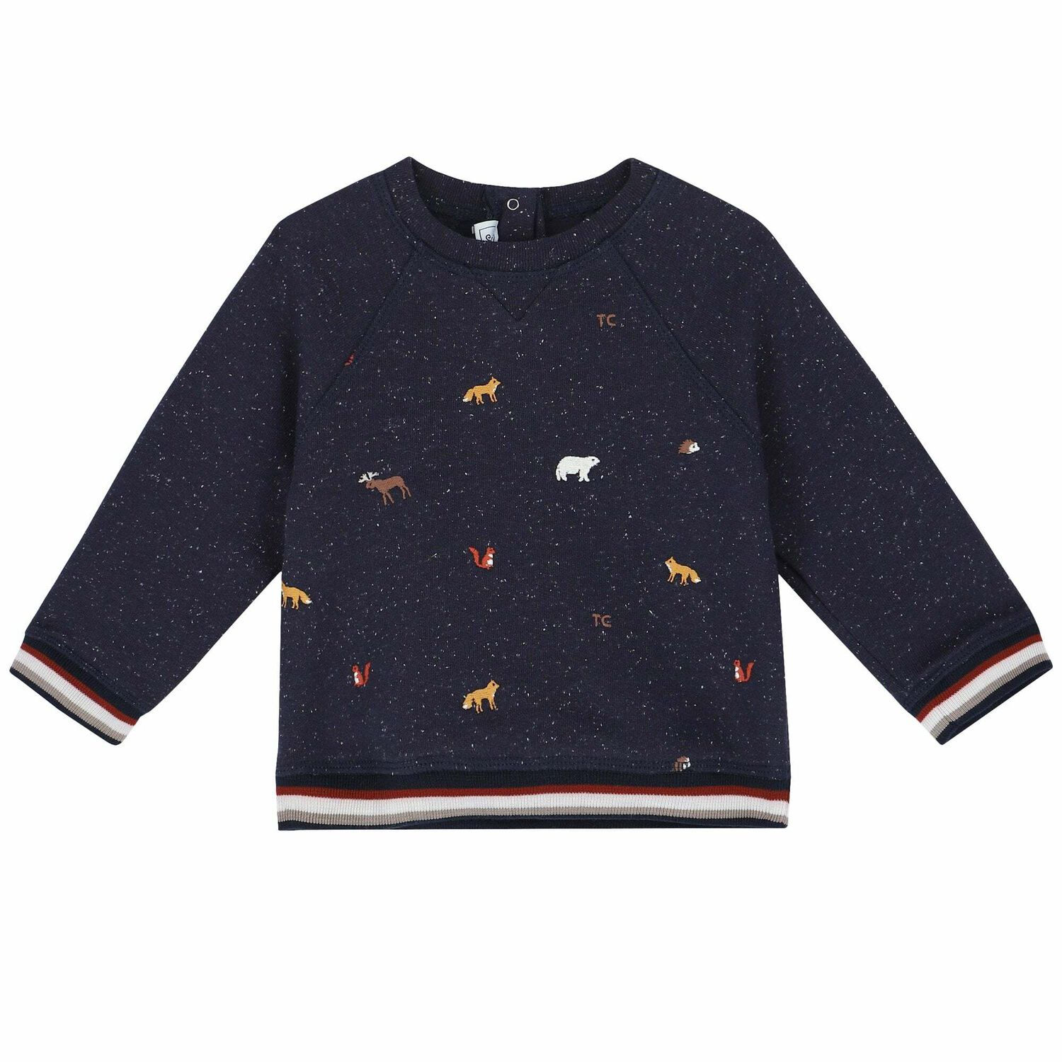 Baby Boys Navy Animals Tracksuit, 1, hi-res image number null