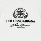 Baby Boys White Logo T-Shirt, 1, hi-res