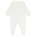 Ivory Logo Babygrow, 1, hi-res