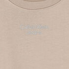 فستان بالشعار باللون البيج, 1, hi-res