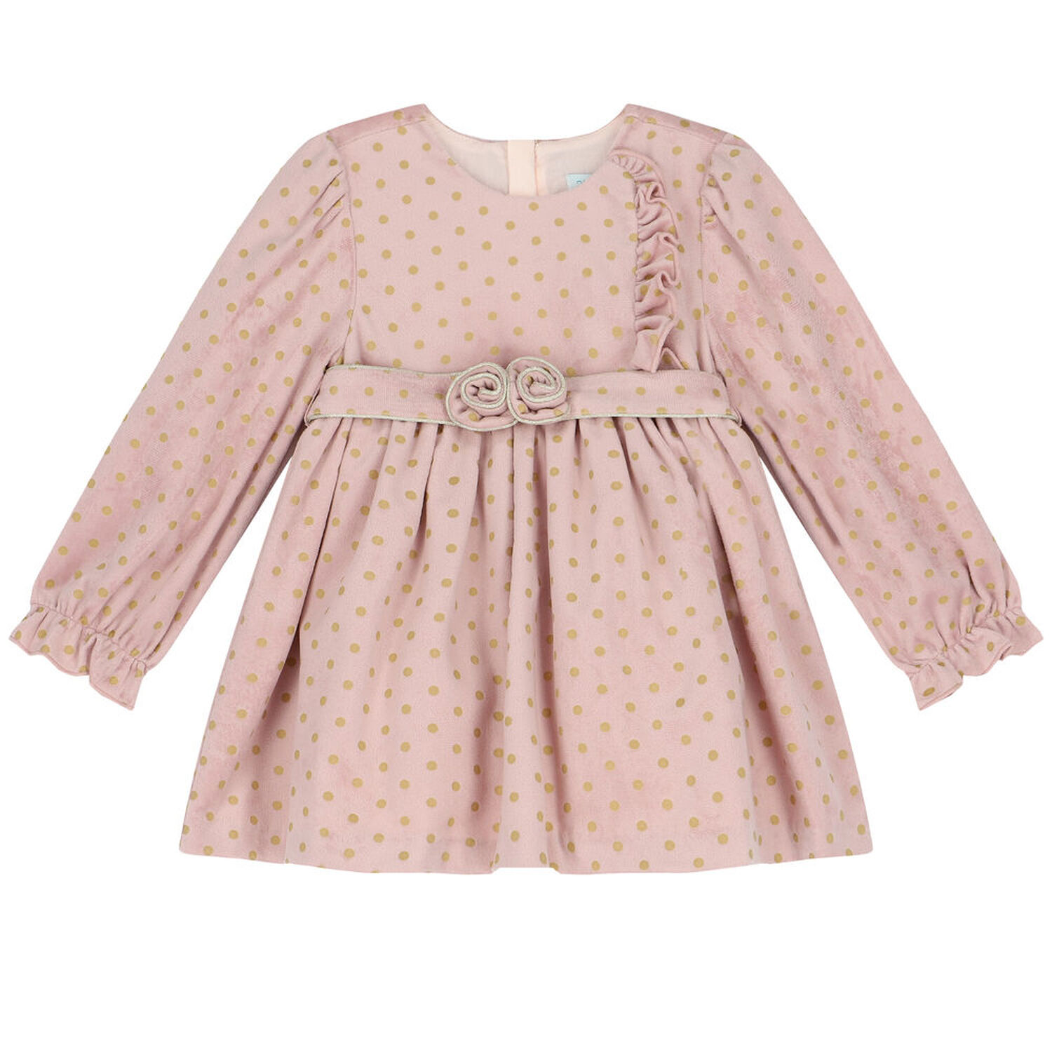 Younger Girls Pink & Gold Dress, 2, hi-res image number null