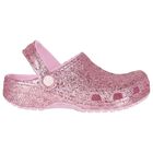 Girls Pink Glitter Classic Clogs Sandals , 1, hi-res