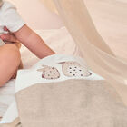 بطانية باللون البيج والعاجي, 1, hi-res