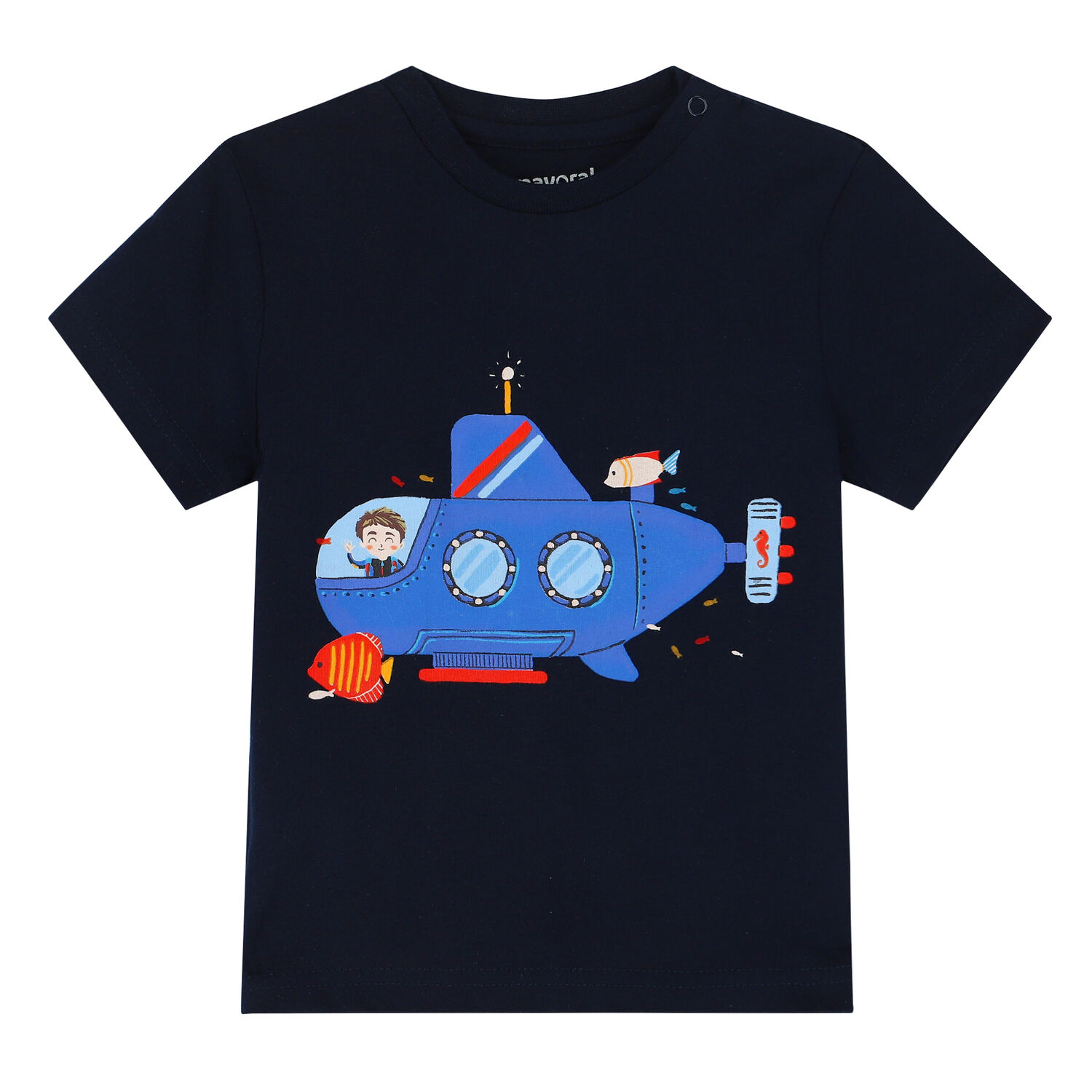 Younger Boys White, Navy & Red Shorts Set, 1, hi-res image number null