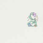 تيشيرت بطبعة الزهور باللون العاجي للبنات, 1, hi-res