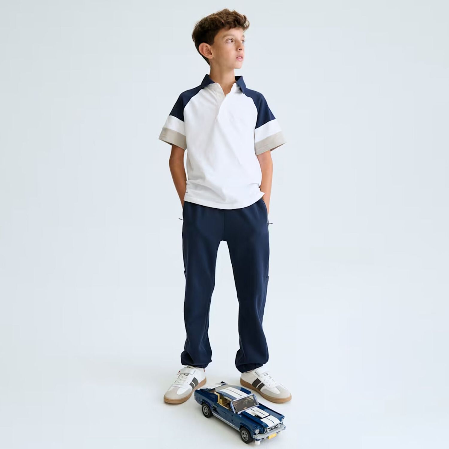 Boys White Polo Shirt, 1, hi-res