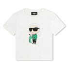 Boys White Logo T-Shirt, 1, hi-res