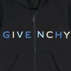 توب اولاد هودى بسحاب بالشعار باللون الاسود, 2, hi-res