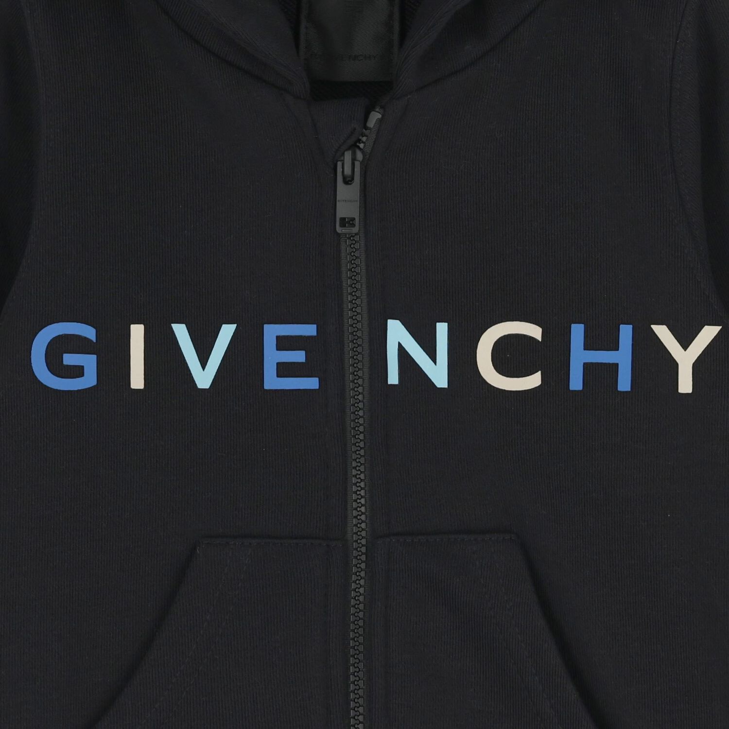 توب اولاد هودى بسحاب بالشعار باللون الاسود, 2, hi-res