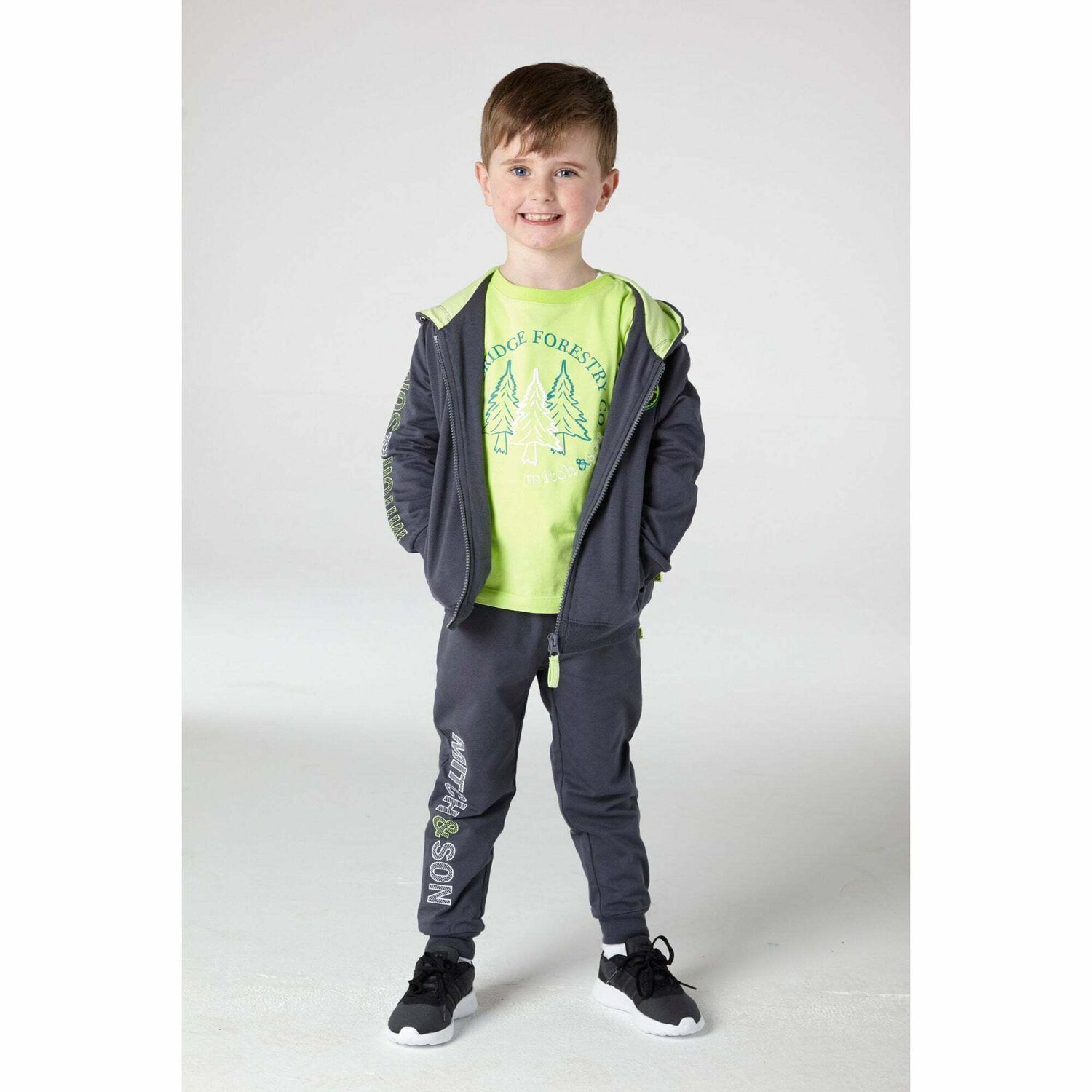 Boys Green Long Sleeved Top, 1, hi-res