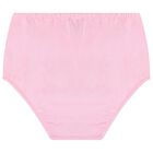 Baby Girls Pink Cotton Jersey Floral Logo Dress, 1, hi-res