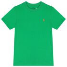 Boys Green Logo T-Shirt, 1, hi-res