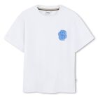 Boys White Logo T-Shirt, 1, hi-res