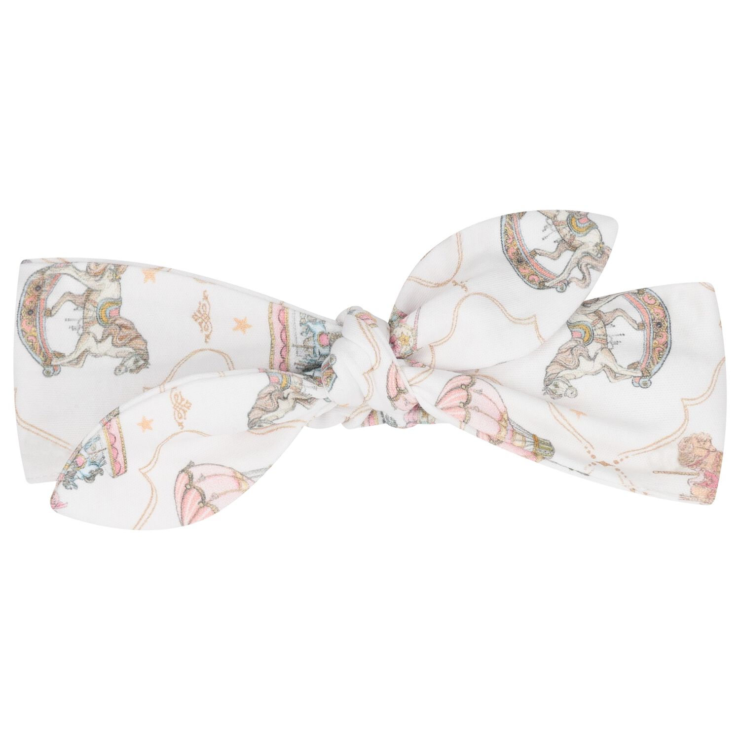 Baby Girls Pink & White Carousel & Hot Air Balloon Headband, 1, hi-res