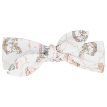 Baby Girls Pink & White Carousel & Hot Air Balloon Headband