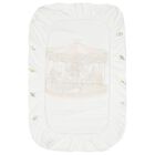 ملاءة سرير كاروسيل للبنات الصغار باللون الأبيض والوردي, 2, hi-res