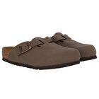 صندل كلوج من الجلد  بالشعار باللون البيج , 1, hi-res