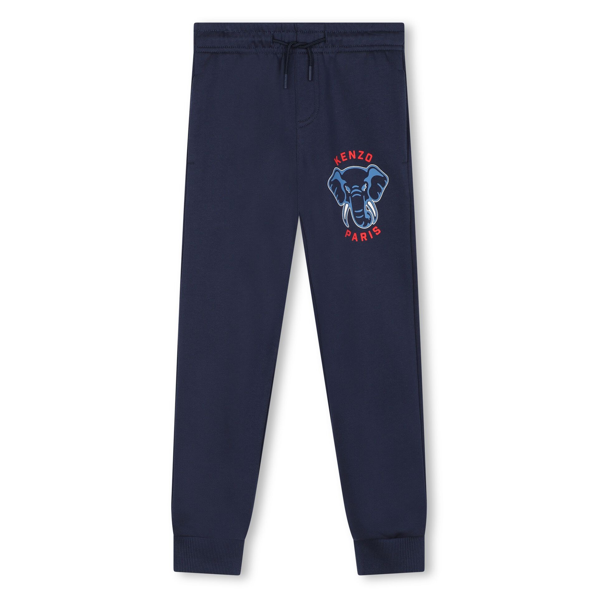 KENZO KIDS Boys Navy Blue Elephant Logo Joggers Junior Couture UAE