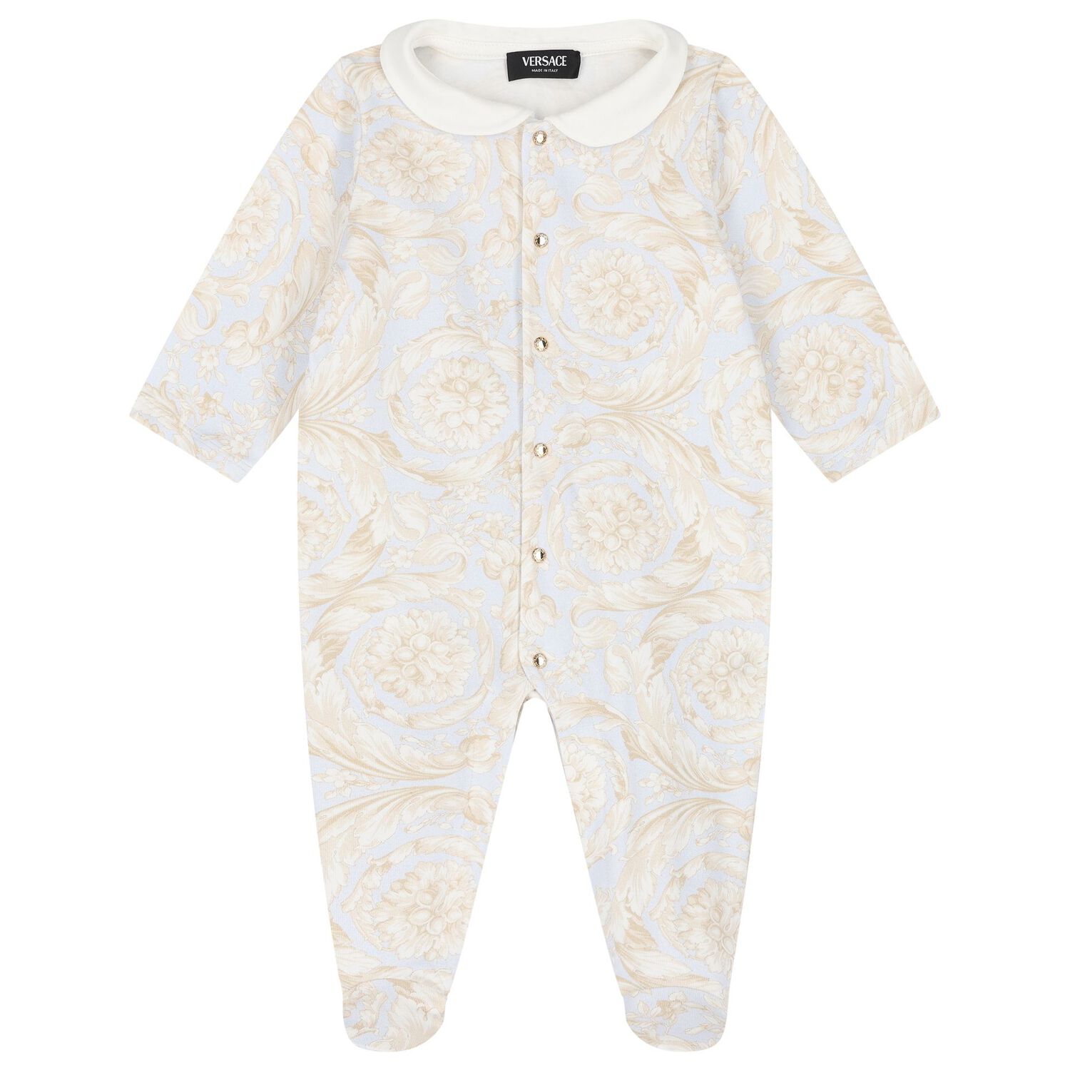 Baby Boys Blue Barocco Babygrow Gift Set, 2, hi-res image number null