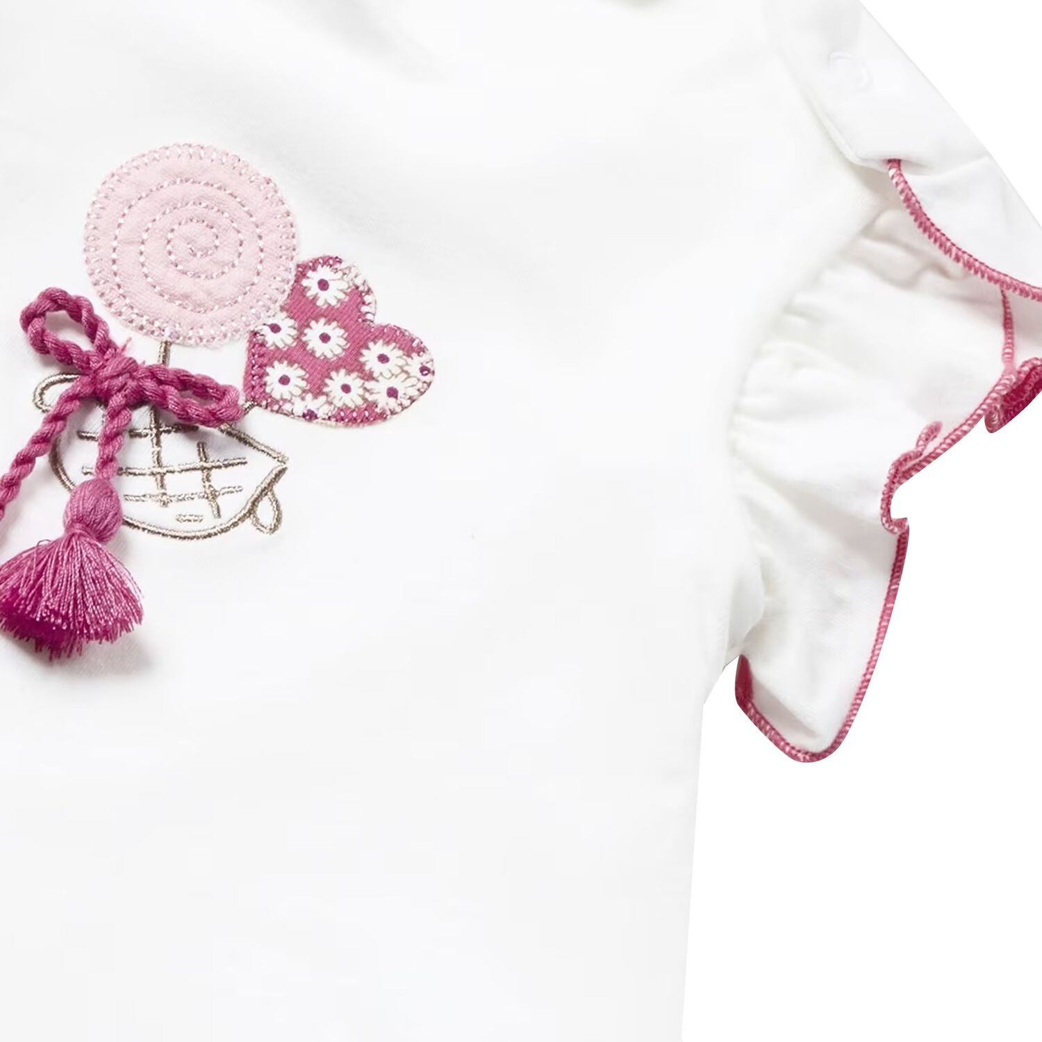 طقم بنات ليغنز باللون الأبيض والزهري, 1, hi-res