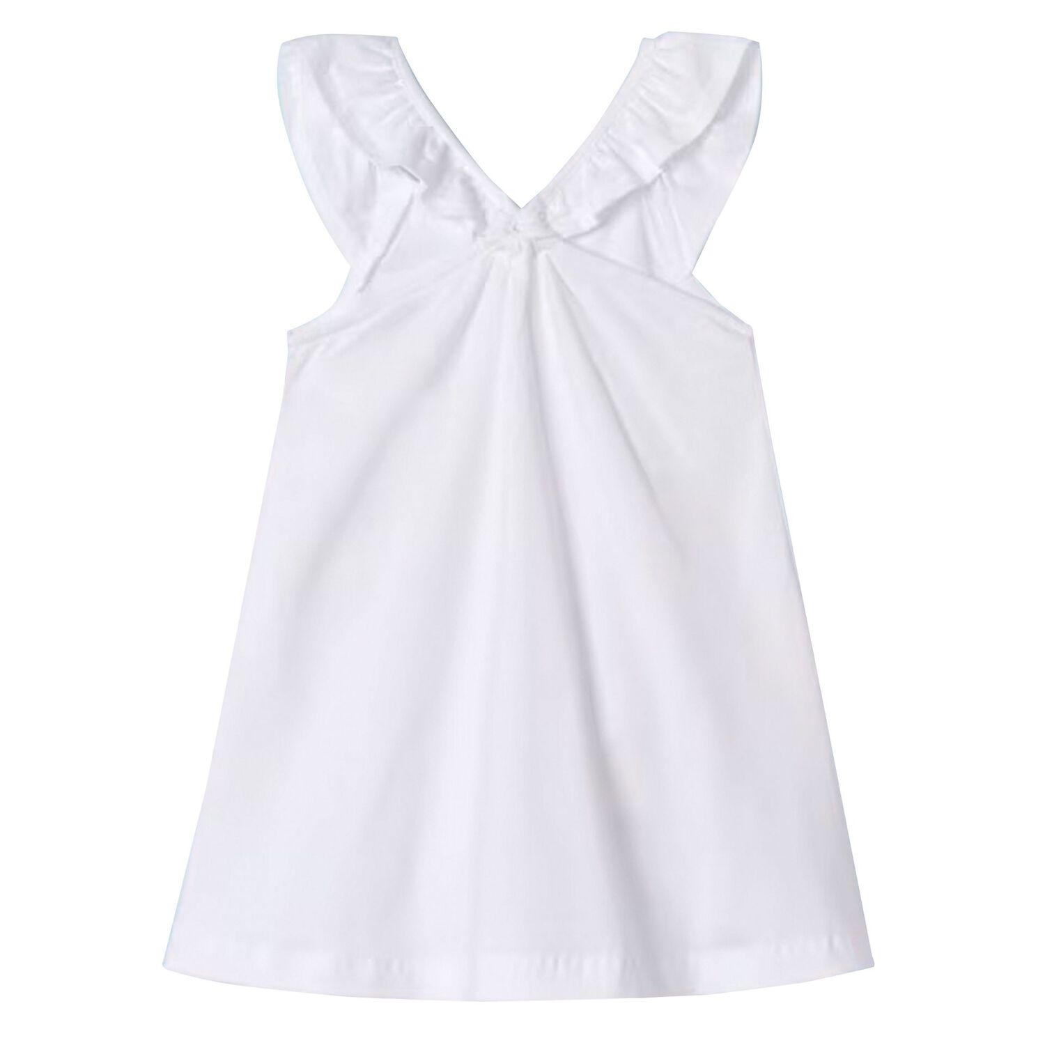 Girls White Animals Dress, 3, hi-res